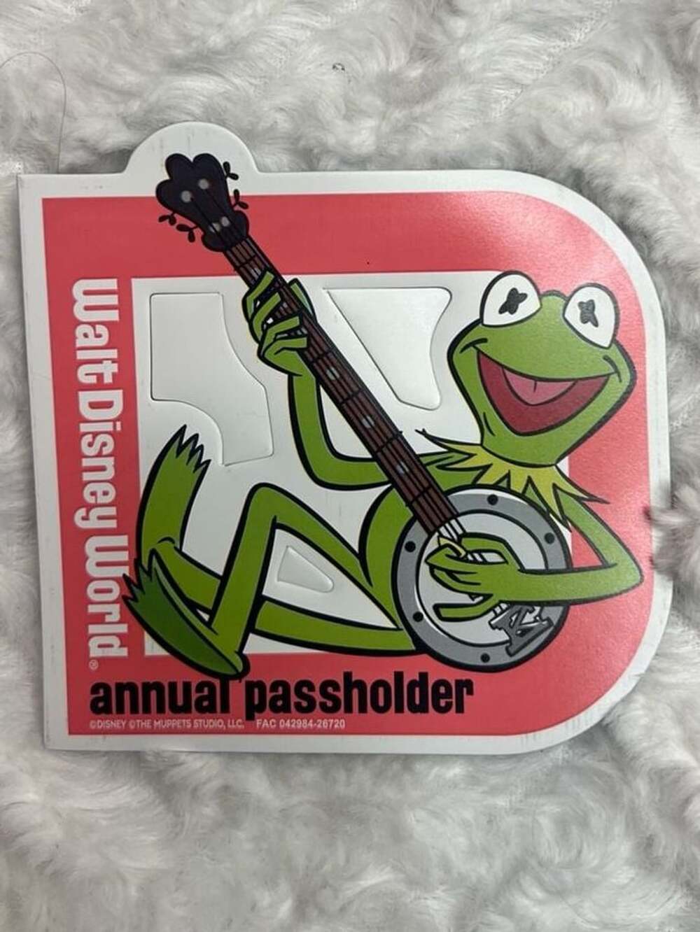Walt Disney World Annual Passholder Kermit The Frog Magnet